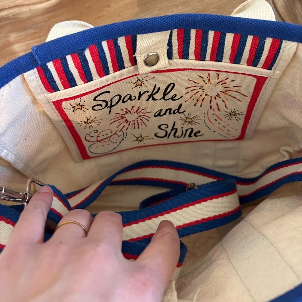 Brighton Red White And You Mini Tote NWOT - Picture 4 of 6